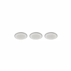 Luminaires Trio Spot encastrable - kit de 3 Trio ARGUS LED Blanc, 6 lumières, Télécommandes, Changeur de couleurs* Luminaires Encastrés