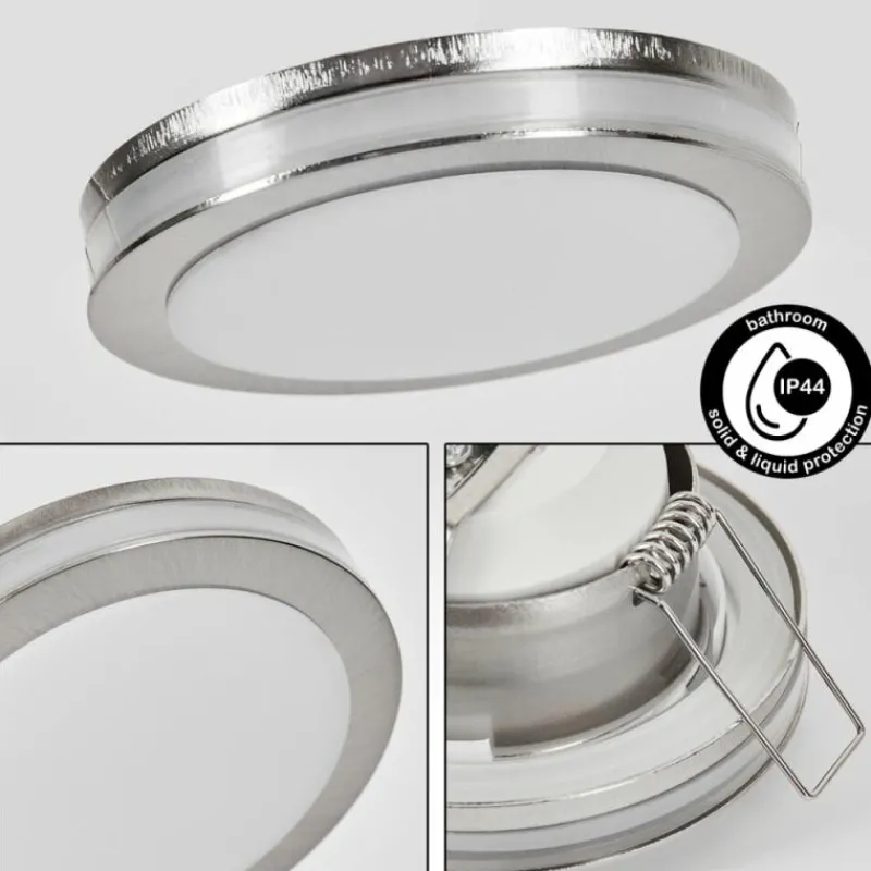 hofstein Spot encastrable Percoq LED Nickel mat, 1 lumière