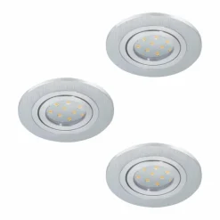 Luminaires Eglo Spot encastrable Eglo AREITIO LED Aluminium, 3 lumières* Luminaires Encastrés