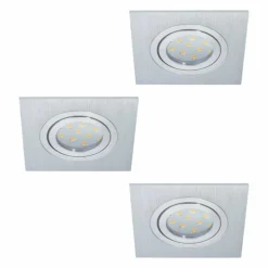 Luminaires Eglo Spot encastrable Eglo AREITIO LED Aluminium, 3 lumières* Luminaires Encastrés