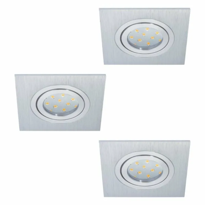 Luminaires Eglo Spot encastrable Eglo AREITIO LED Aluminium, 3 lumières* Luminaires Encastrés