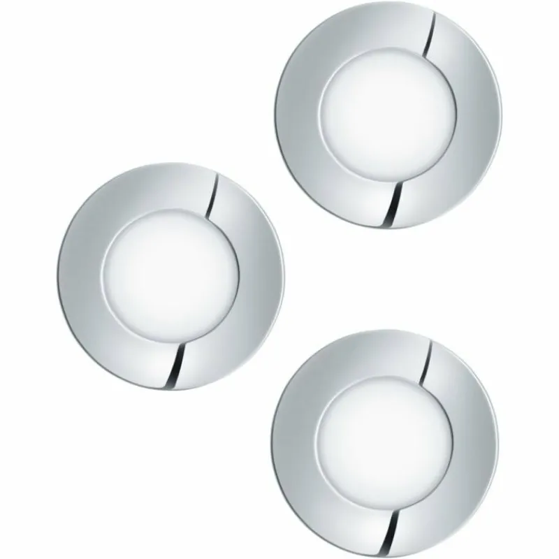 Luminaires Eglo Spot encastrable Eglo FUEVA LED Chrome, 3 lumières* Luminaires Encastrés