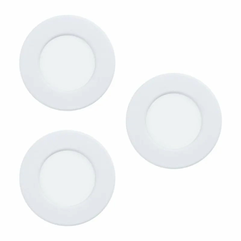 Luminaires Eglo Spot encastrable Eglo FUEVA LED Blanc, 3 lumières* Éclairage Led