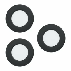Luminaires Eglo Spot encastrable Eglo FUEVA LED Noir, 3 lumières* Luminaires Encastrés