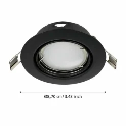 Luminaires Eglo Spot encastrable Eglo PENETO LED Noir, 1 lumière* Luminaires Encastrés