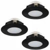 Luminaires Eglo Spot encastrable Eglo PINEDA LED Noir, 3 lumières* Luminaires Encastrés
