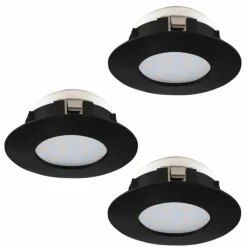 Luminaires Eglo Spot encastrable Eglo PINEDA LED Noir, 3 lumières* Luminaires Encastrés