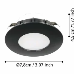 Luminaires Eglo Spot encastrable Eglo PINEDA LED Noir, 3 lumières* Luminaires Encastrés