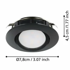 Luminaires Eglo Spot encastrable Eglo PINEDA LED Noir, 3 lumières* Luminaires Encastrés
