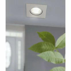 Luminaires Eglo Spot encastrable Eglo SALICETO LED Nickel mat, 1 lumière* Luminaires Encastrés