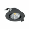 Luminaires Eglo Spot encastrable Eglo SALICETO LED Noir, 1 lumière* Luminaires Encastrés