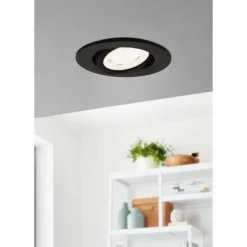 Luminaires Eglo Spot encastrable Eglo SALICETO-Z LED Noir, 1 lumière