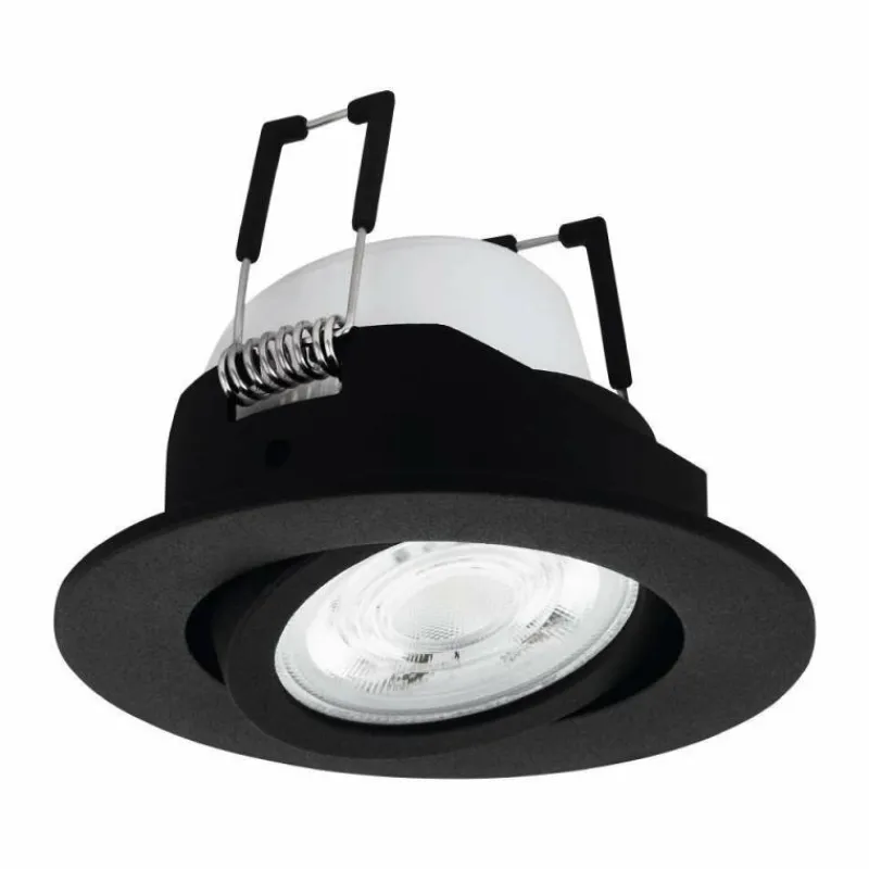 Luminaires Eglo Spot encastrable Eglo SALICETO-Z LED Noir, 1 lumière