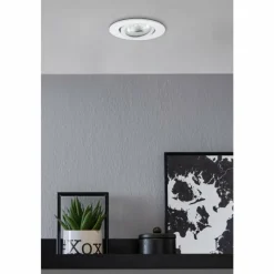 Luminaires Eglo Spot encastrable Eglo SALICETO-Z LED Blanc, 1 lumière