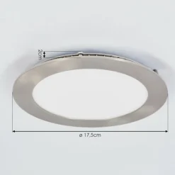 hofstein Spot encastrable Finsrud LED Nickel mat, 1 lumière