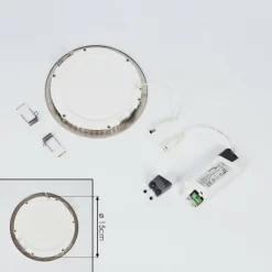 hofstein Spot encastrable Finsrud LED Nickel mat, 1 lumière