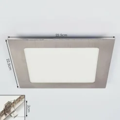 hofstein Spot encastrable Finsrud LED Nickel mat, 1 lumière