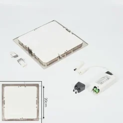 hofstein Spot encastrable Finsrud LED Nickel mat, 1 lumière