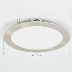 hofstein Spot encastrable Finsrud LED Nickel mat, 1 lumière