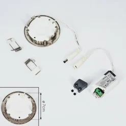 hofstein Spot encastrable Finsrud LED Nickel mat, 1 lumière