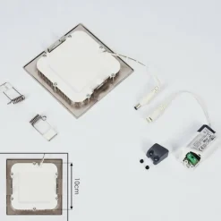 hofstein Spot encastrable Finsrud LED Nickel mat, 1 lumière