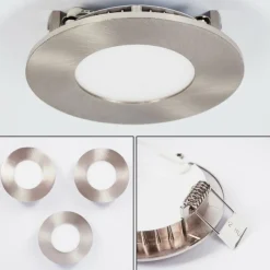 hofstein Spot encastrable Finsrud LED Nickel mat, 1 lumière