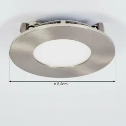 hofstein Spot encastrable Finsrud LED Nickel mat, 1 lumière