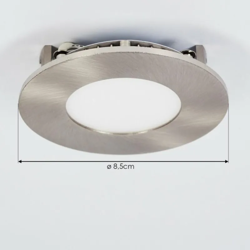 hofstein Spot encastrable Finsrud LED Nickel mat, 1 lumière