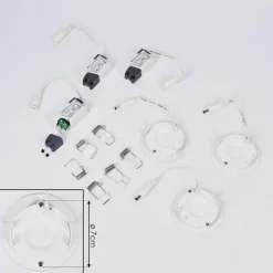 hofstein Spot encastrable Finsrud LED Blanc, 1 lumière* Luminaires Encastrés