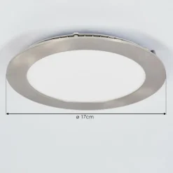 hofstein Spot encastrable Finsrud LED Nickel mat, 1 lumière, Télécommandes, Changeur de couleurs