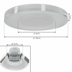 Idual Spot encastrable Argon LED Blanc, 1 lumière, Changeur de couleurs