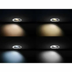 Luminaires Philips Spot encastrable, kit d'extension Philips Hue Ambiance White Milliskin Blanc, 1 lumière, Télécommandes