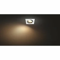 Luminaires Philips Spot encastrable, kit d'extension Philips Hue Ambiance White & Color Centura Blanc, 1 lumière, Changeur de couleurs