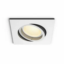 Luminaires Philips Spot encastrable, kit d'extension Philips Hue Ambiance White & Color Centura Blanc, 1 lumière, Changeur de couleurs