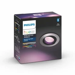 Luminaires Philips Spot encastrable, kit d'extension Philips Hue Ambiance White & Color Centura Argenté, 1 lumière, Changeur de couleurs