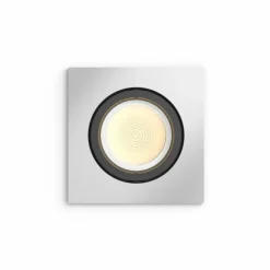 Luminaires Philips Spot encastrable, kit d'extension Philips Hue Ambiance White & Color Centura Argenté, 1 lumière, Changeur de couleurs