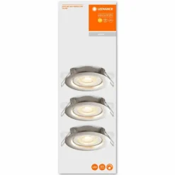 Luminaires Ledvance Spot encastrable LEDVANCE Spot Acier inoxydable, 3 lumières* Luminaires Encastrés