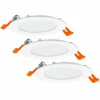 Luminaires Ledvance Spot encastrable LEDVANCE DOWNLIGHT SLIM Blanc, 3 lumières* Luminaires Encastrés