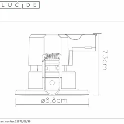Luminaires Lucide spot encastrable Lucide BINKY LED Noir, 1 lumière* Luminaires Encastrés
