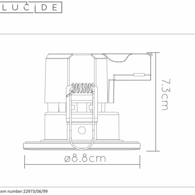 Luminaires Lucide spot encastrable Lucide BINKY LED Noir, 1 lumière* Luminaires Encastrés