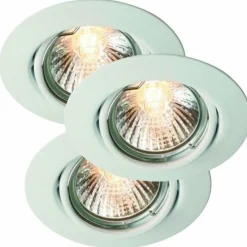 Luminaires Scandinaves-Luminaires Nordlux Spot encastrable Nordlux TRITON Blanc, 3 lumières