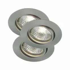 Luminaires Scandinaves-Luminaires Nordlux Spot encastrable Nordlux TRITON Acier inoxydable, 3 lumières