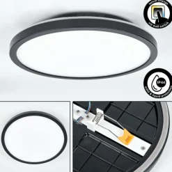 hofstein Spot encastrable Pawcatuck LED Noir, Blanc, 1 lumière