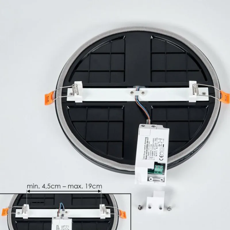 hofstein Spot encastrable Pawcatuck LED Noir, Blanc, 1 lumière