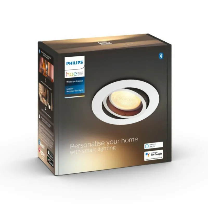Luminaires Philips Spot encastrable Philips Hue White Ambiance Milliskin LED Blanc, 1 lumière