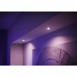 Luminaires Philips Spot encastrable Philips Hue Centura LED Blanc, 1 lumière, Changeur de couleurs