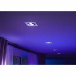 Luminaires Philips Spot encastrable Philips Hue Centura LED Blanc, 1 lumière, Changeur de couleurs