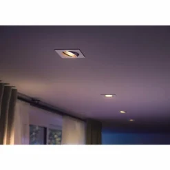 Luminaires Philips Spot encastrable Philips Hue Centura LED Blanc, 1 lumière, Changeur de couleurs