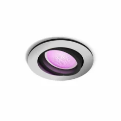 Luminaires Philips Spot encastrable Philips Hue Centura LED Blanc, 1 lumière, Changeur de couleurs