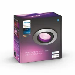 Luminaires Philips Spot encastrable Philips Hue Centura LED Blanc, 1 lumière, Changeur de couleurs